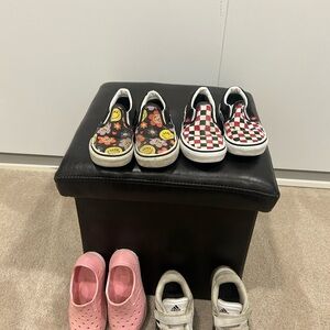 Lot of Girl’s Vans, Adidas sneakers